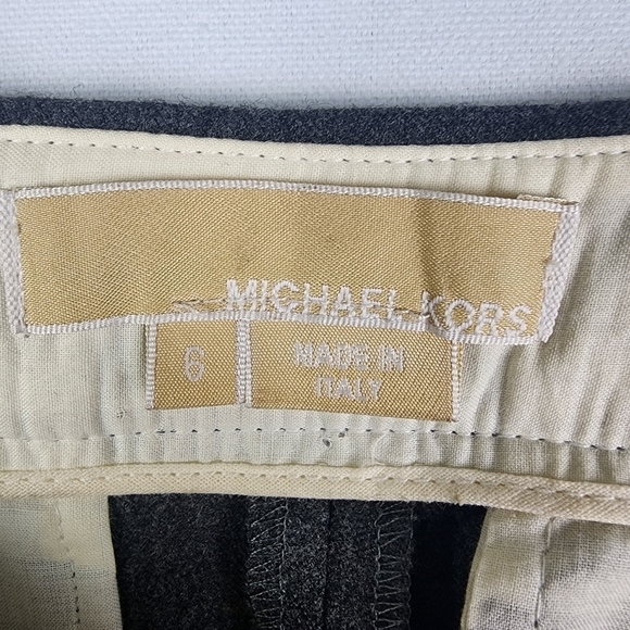 Michael Kors Virgin Wool Wide Leg Cuffed Pants Y2K Size 6 - Picture 5 of 7